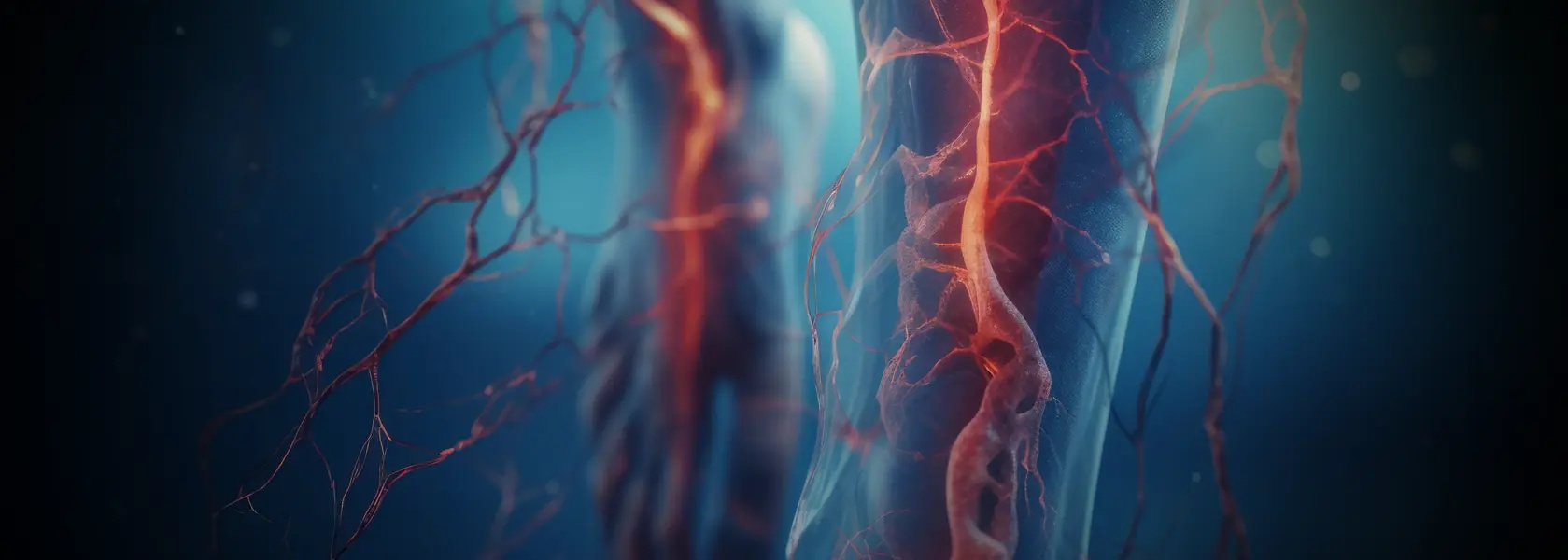 Arterial illustration for vascular stenting